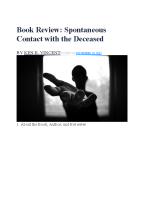 2023 December| Spontaneous Contacts with the Deceased |Book Review by Ken R. Vincent